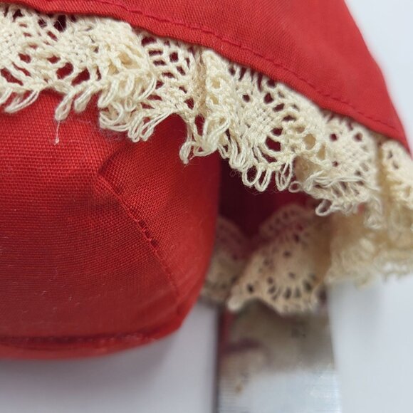 Vintage 90s Overly Raker Mrs Santa Claus Figure Basket Holiday Weighted Bottom - Picture 12 of 15